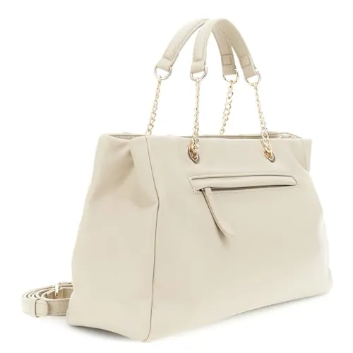 CafèNoir Shopping Plissettata Catena Shopper Taupe