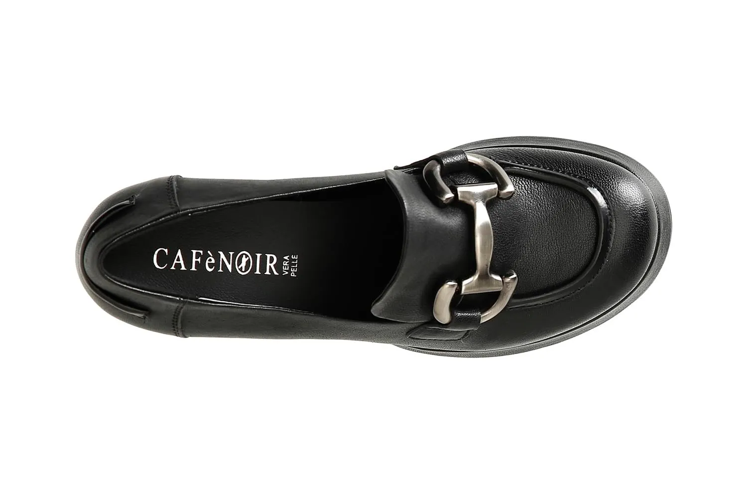 CafèNoir Mocassino Donna Nappa Morsetto Nero Tacco 80