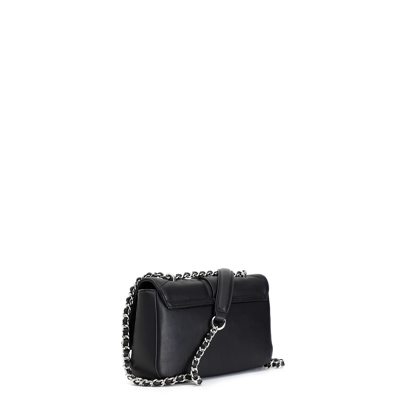 CafèNoir Mini Bag Strass Nera con Catenella