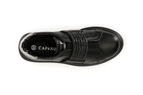 CafèNoir Sneakers Pelle Strass Donna Bianco