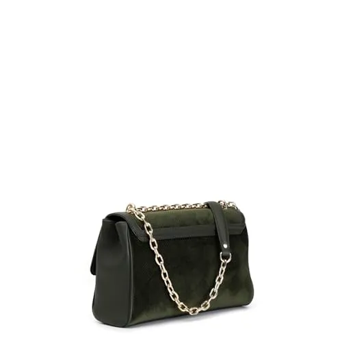 CafèNoir C3IC0501 Borsa a Spalla Velluto Verde
