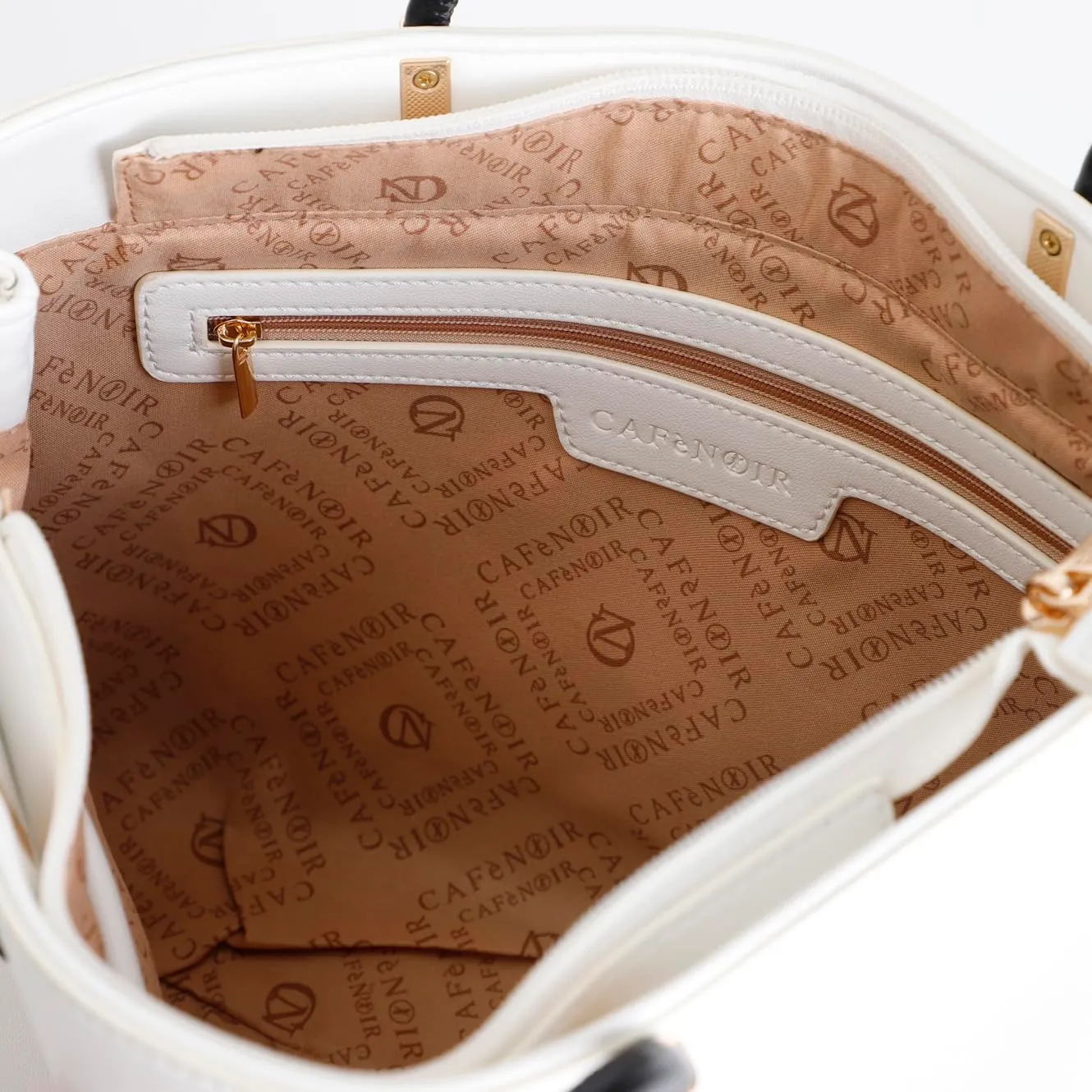 CafèNoir Shopping Bag Donna Bianca Catena