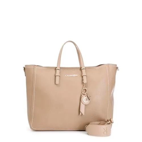 CafèNoir Shopping Sfoderata Charms Shopper Sabbia