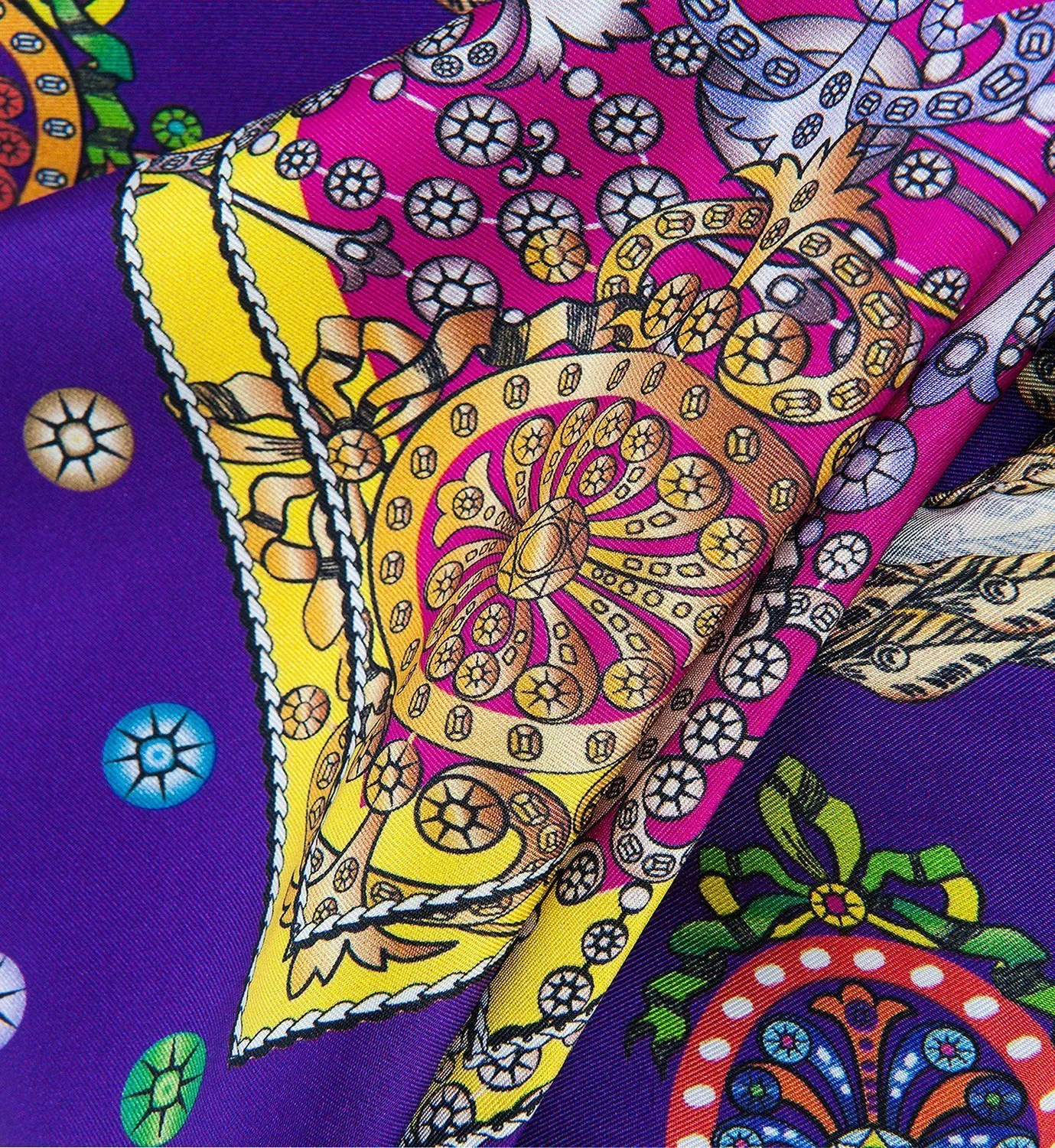 Cardinal Milano The Crown Foulard Seta Viola
