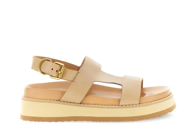 CafèNoir Doppia Fascia sandali pelle donna