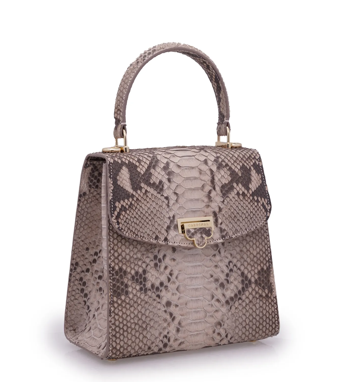 Cardinal Milano Tiffany Grey Python borsa pitone grigia