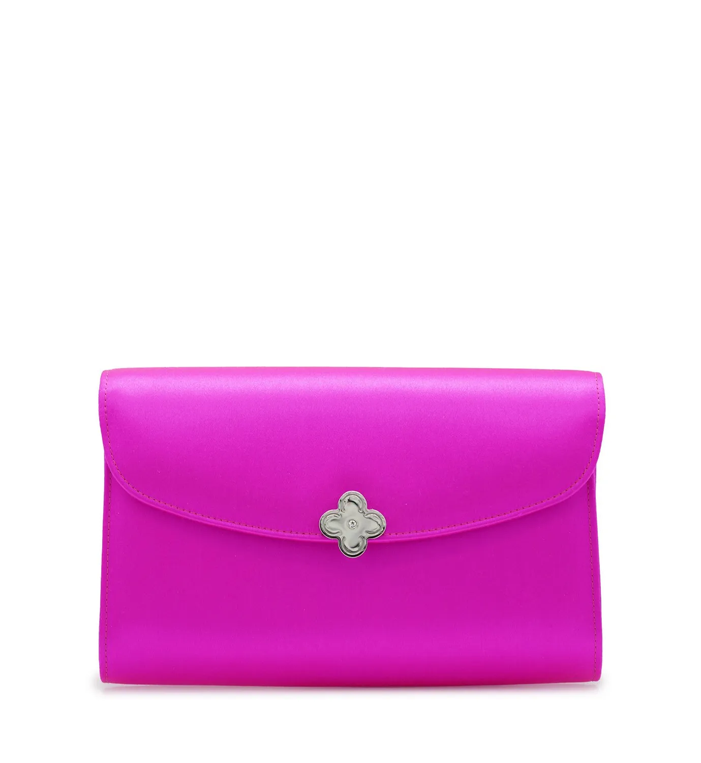 Cardinal Milano Lady Princess Fuchsia Clutch Seta Fucsia