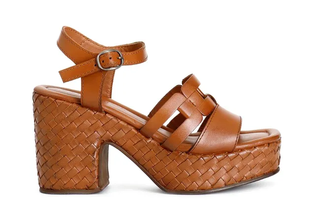 CafèNoir Gilda sandali donna cuoio taglia 39 zeppa