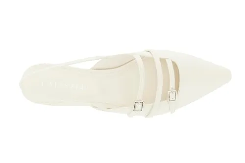 CafèNoir Slingback Pelle Cinturini Donna tacco basso