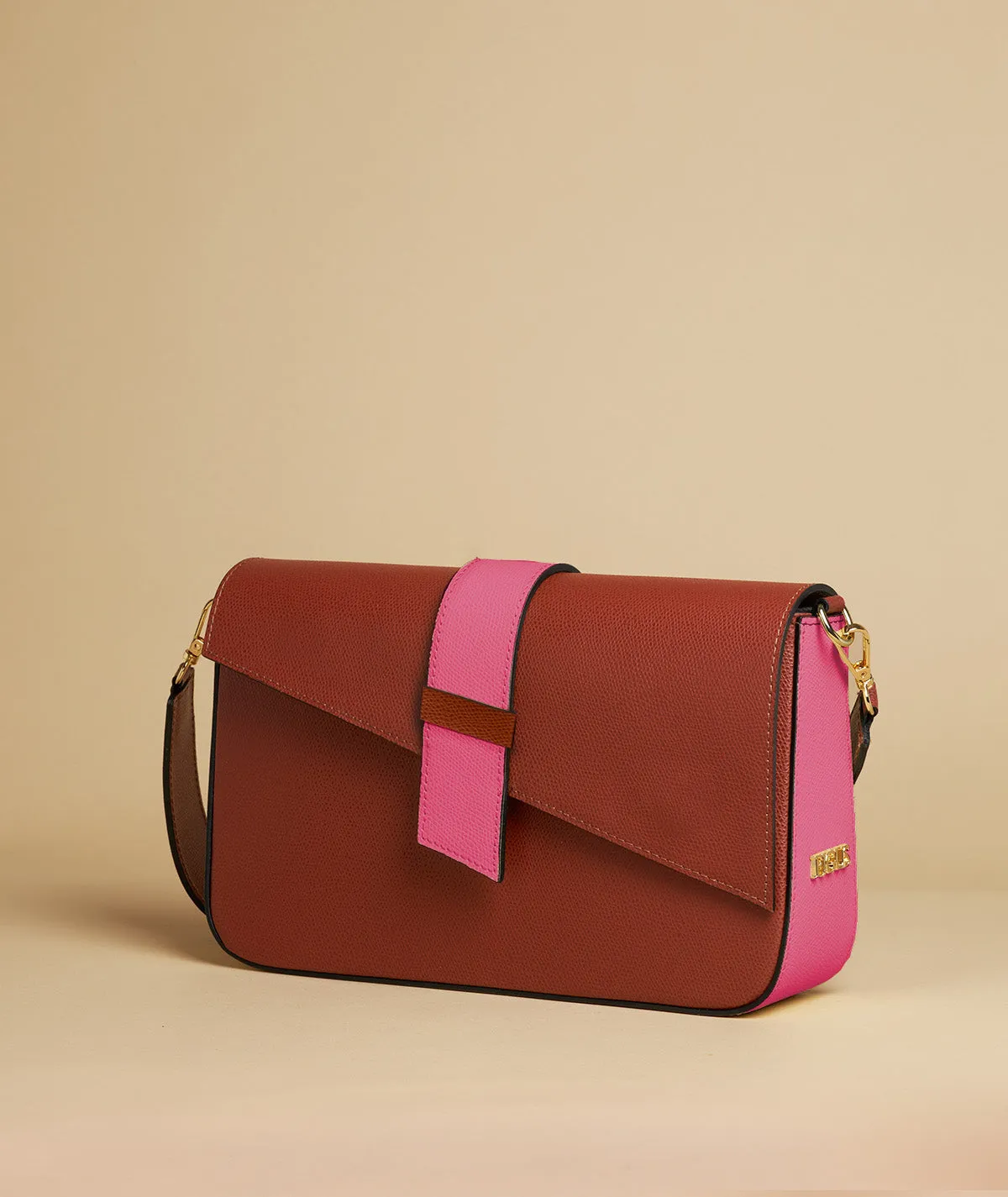 Figus Cherie Bag Big borsa pelle nera geometrica