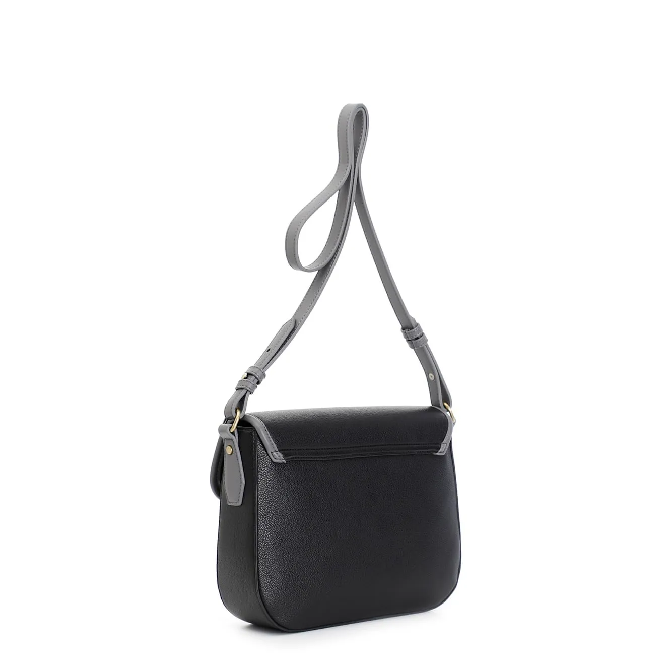 CafèNoir Martellata Borsa a Spalla Nera Contrasto