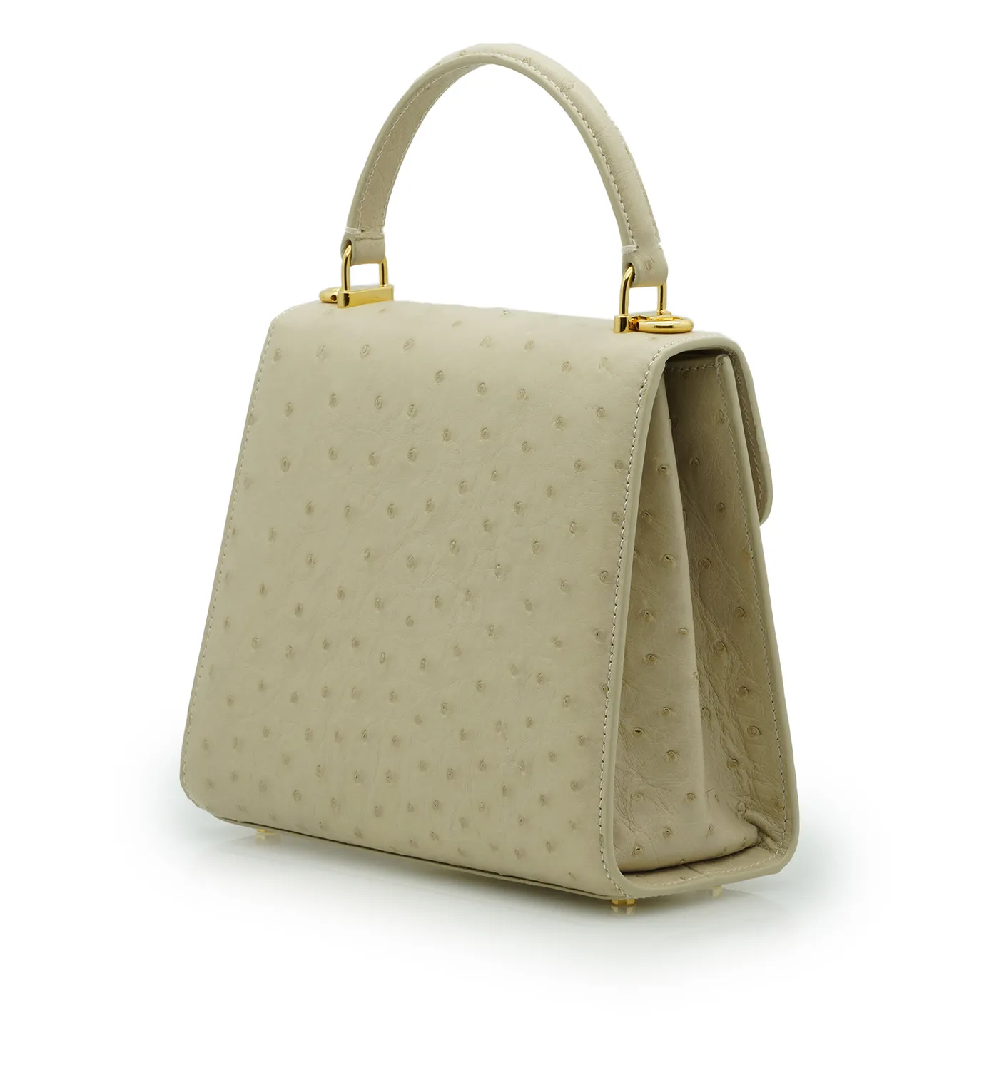 Cardinal Milano Tiffany Beige borsa struzzo beige tracolla
