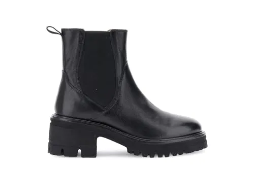 CafèNoir Tronchetti Donna Pelle Nero Elastico Taglia 39 Tacco 5,5 cm