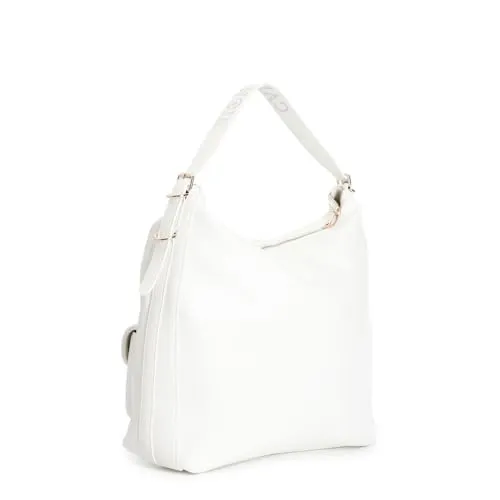 CafèNoir Borsa Spalla Donna Bianca Unica Logo Laserato Tasche