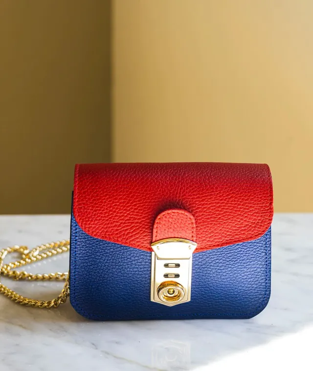 Figus Minipatch miniborsa pelle cuoio con catena