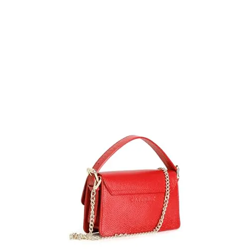 CafèNoir C3XE0112 borsa a spalla pelle rossa fibbia