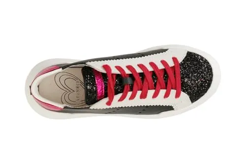 CafèNoir Sneakers Donna Allacciate Nero Fuxia 39