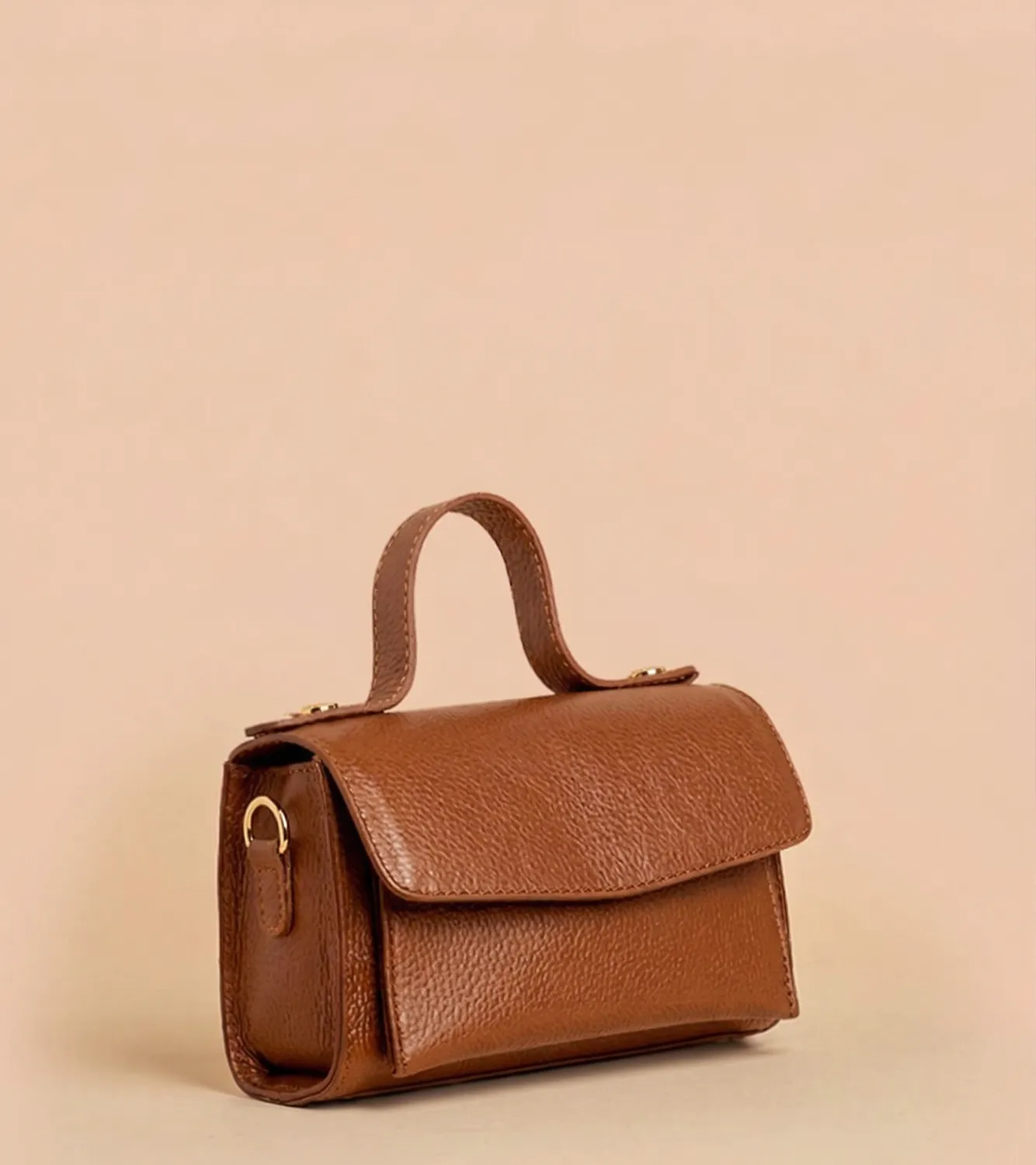 Figus MiniCrossbody borsa tracolla arancione pelle