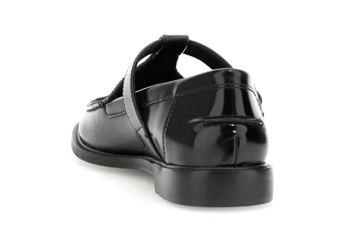 CafèNoir Mocassini Effetto Spazzolata Neri Donna 2 cm