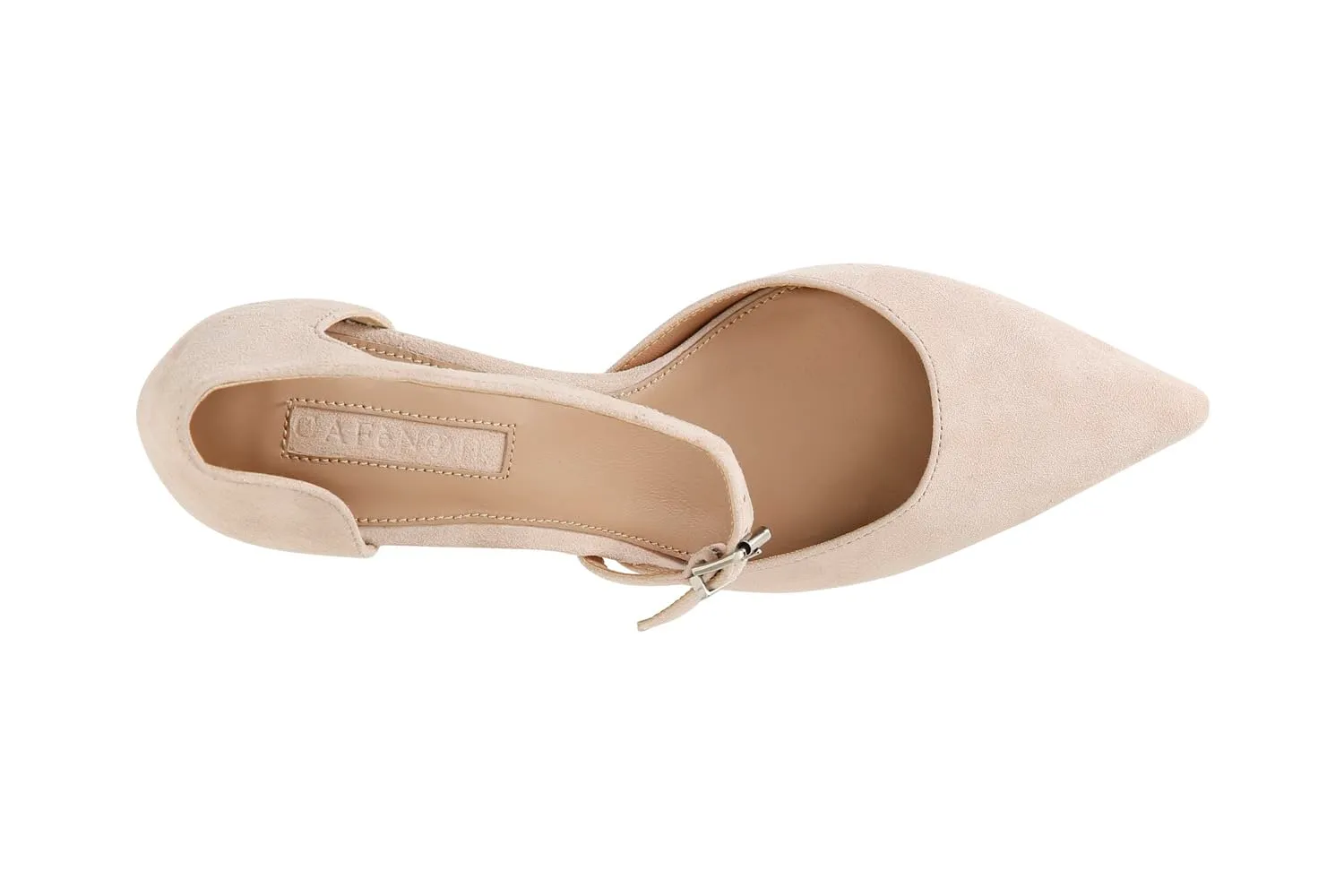 CafèNoir Décolleté Camoscio Incrocio Nude 38 EU Tacco 7 cm