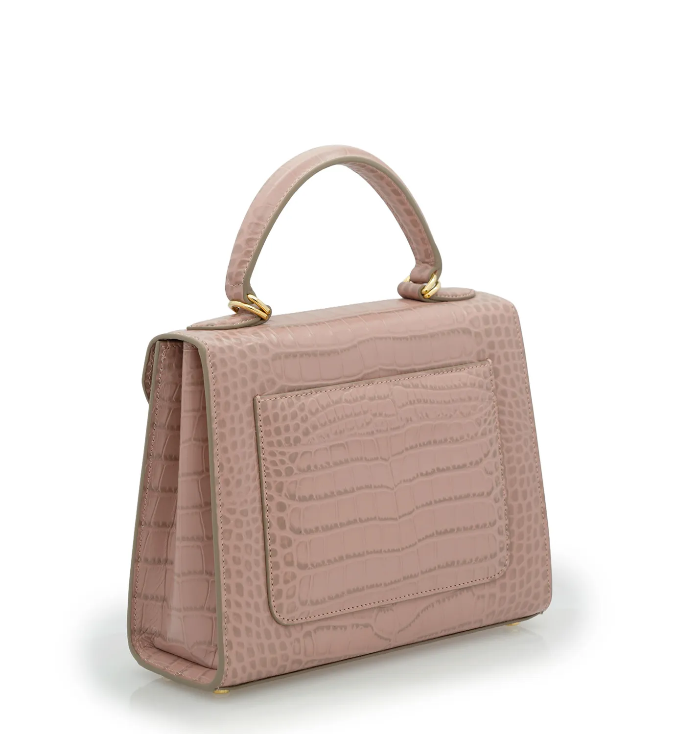 Cardinal Milano First Lady Tea Rose borsa pelle rosa antico