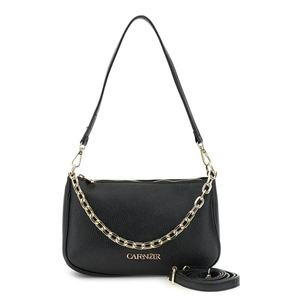 CafèNoir Borsa Tracolla Pelle Catena Dorata Donna