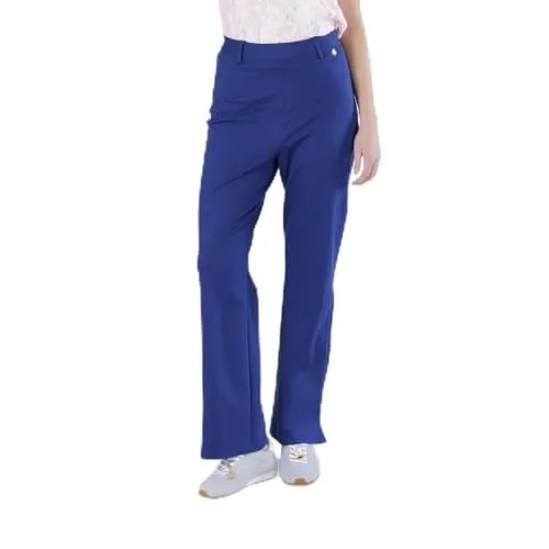 CafèNoir Pantaloni a Zampa Donna Blu Elasticizzati