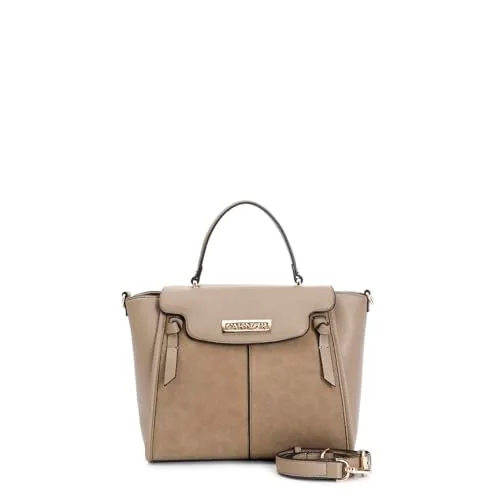 CafèNoir Borsa a Mano con Pattina Suede Donna Nera