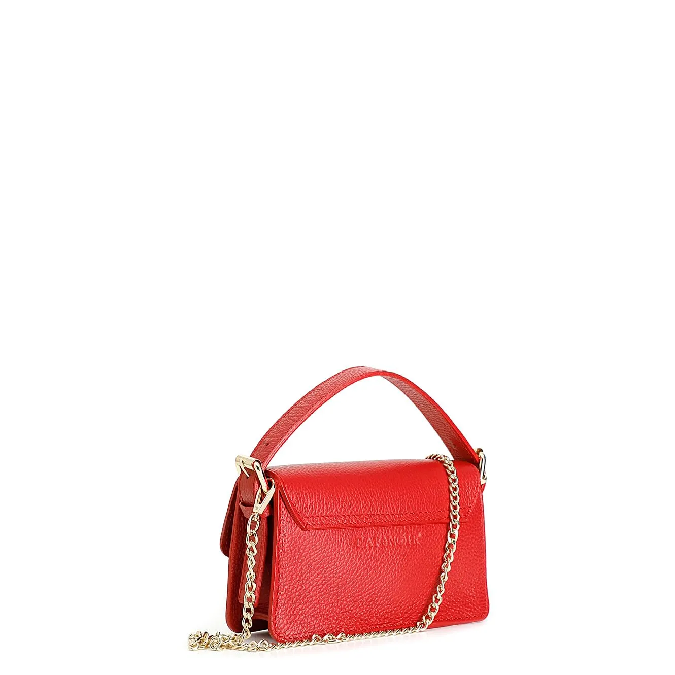 CafèNoir C3XE0112 borsa a spalla pelle rossa fibbia