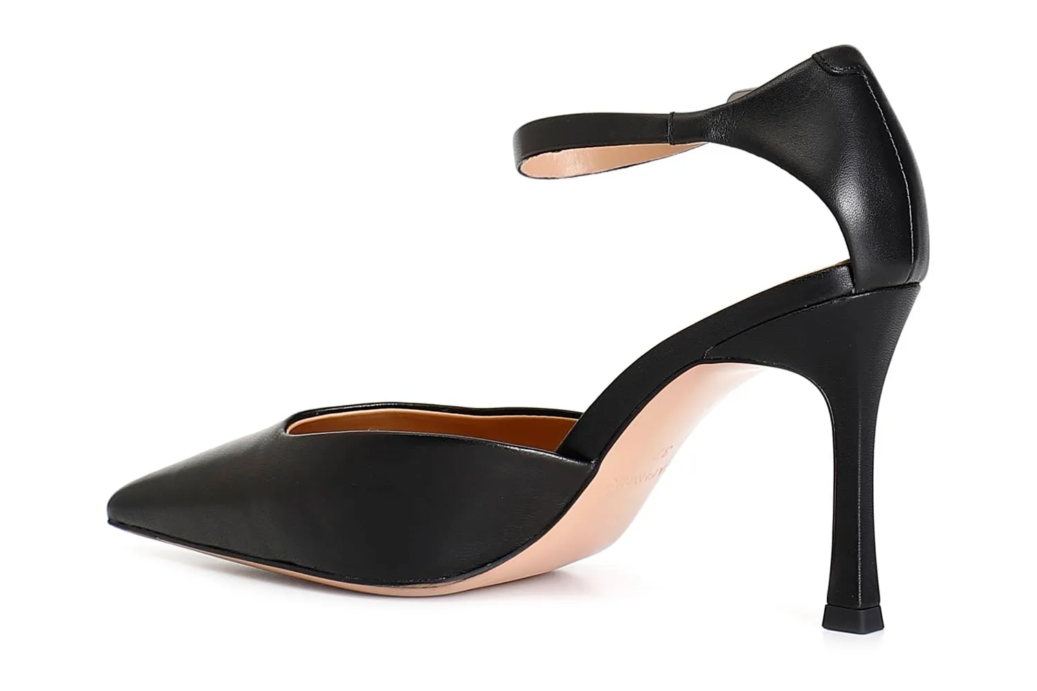 CafèNoir Décolleté Pelle Nero 38 Laccio Tacco 8,5 cm