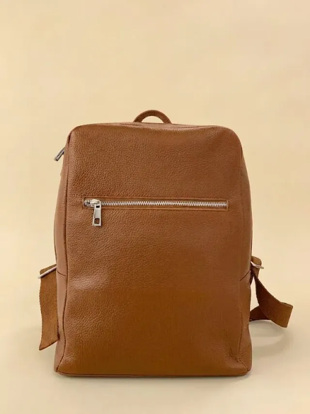 Figus Business zaino pelle marrone cuoio laptop 15