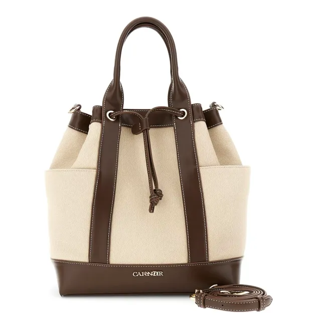 CafèNoir Secchiello Bauletto Moro Beige Effetto Canvas
