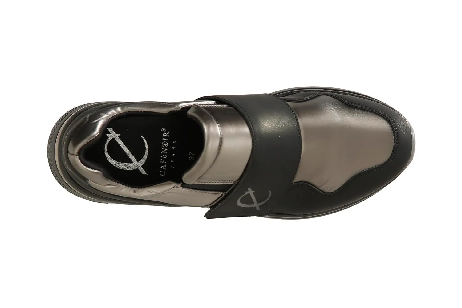 CafèNoir Slip-on Donna Nylon Nero Antracite 39 EU