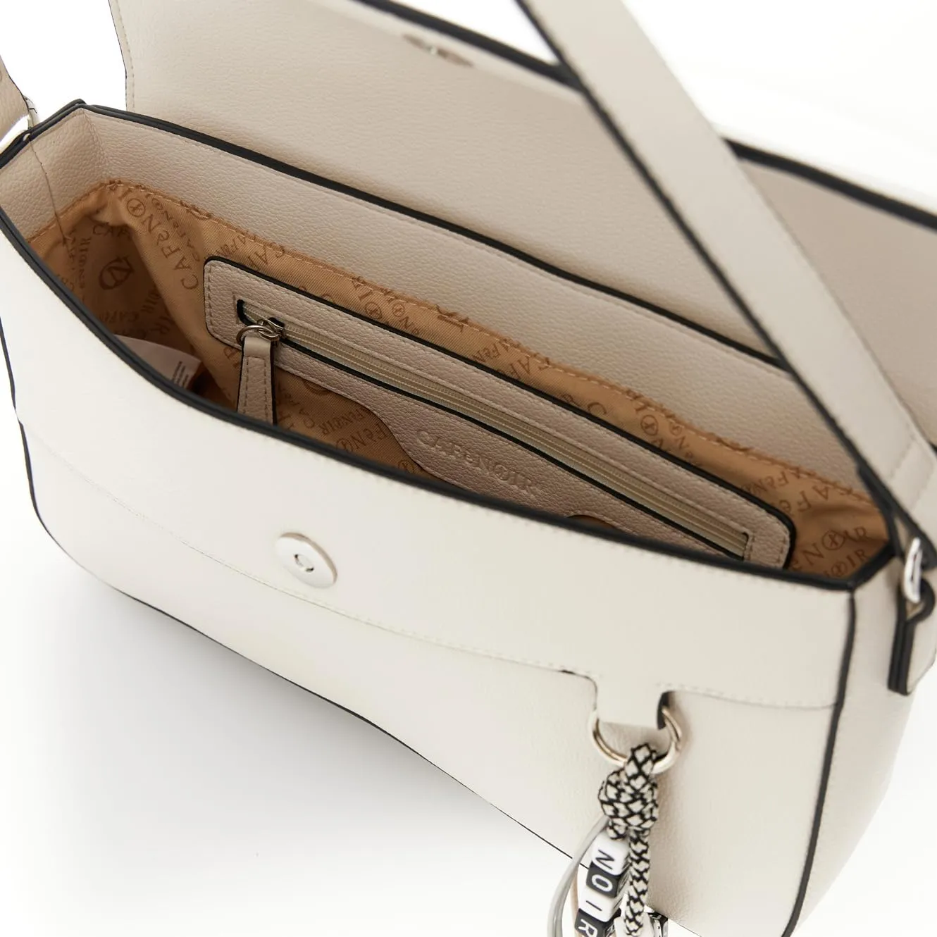 CafèNoir Borsa spalla donna avorio granosa charm