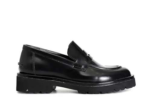 CafèNoir Mocassino Donna in Pelle Nero Tacco 35 mm