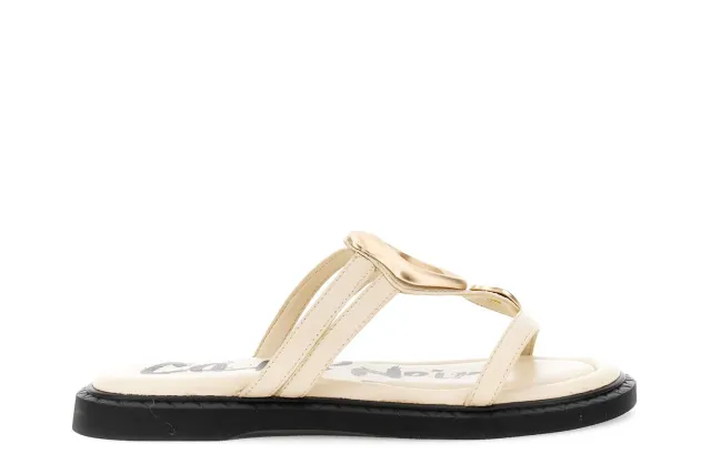 CafèNoir Ciabatta Nappa Donna Off White Pelle