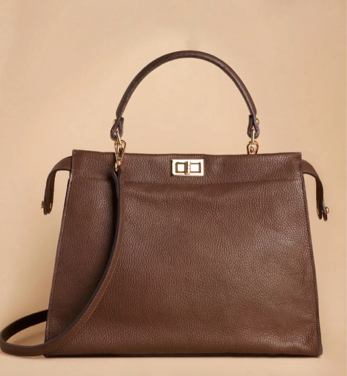Figus ExtraSoft borsa pelle nappa Senape