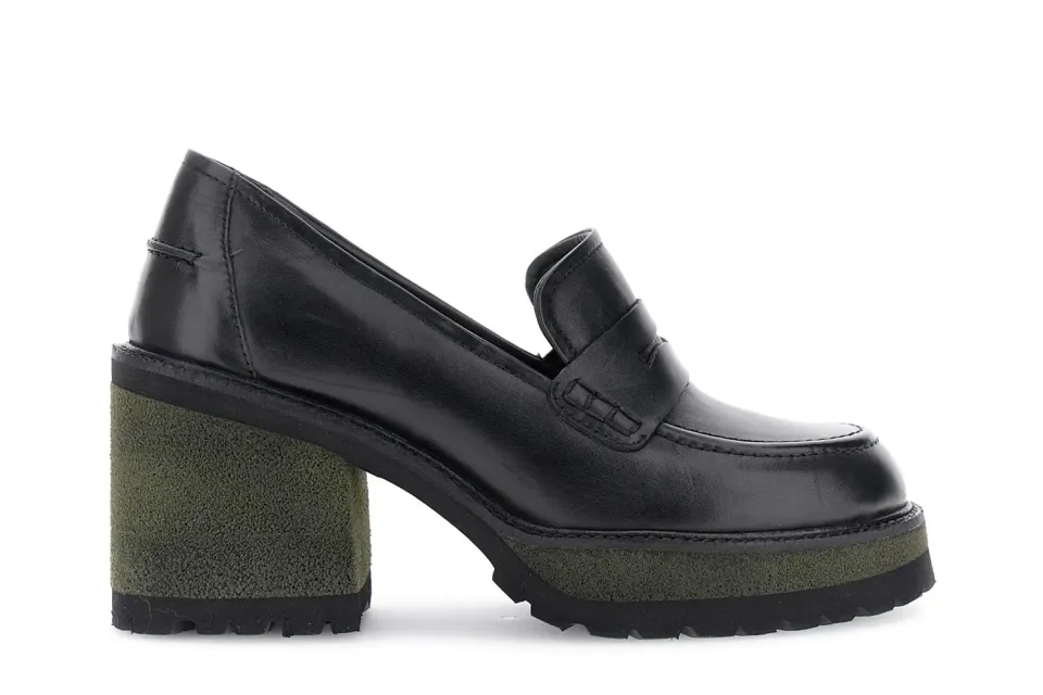 CafèNoir Mocassini Donna Pelle Nero Taglia 39 Tacco 9 cm