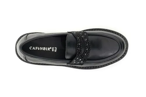 CafèNoir Passante Strass mocassini nero 39 EU