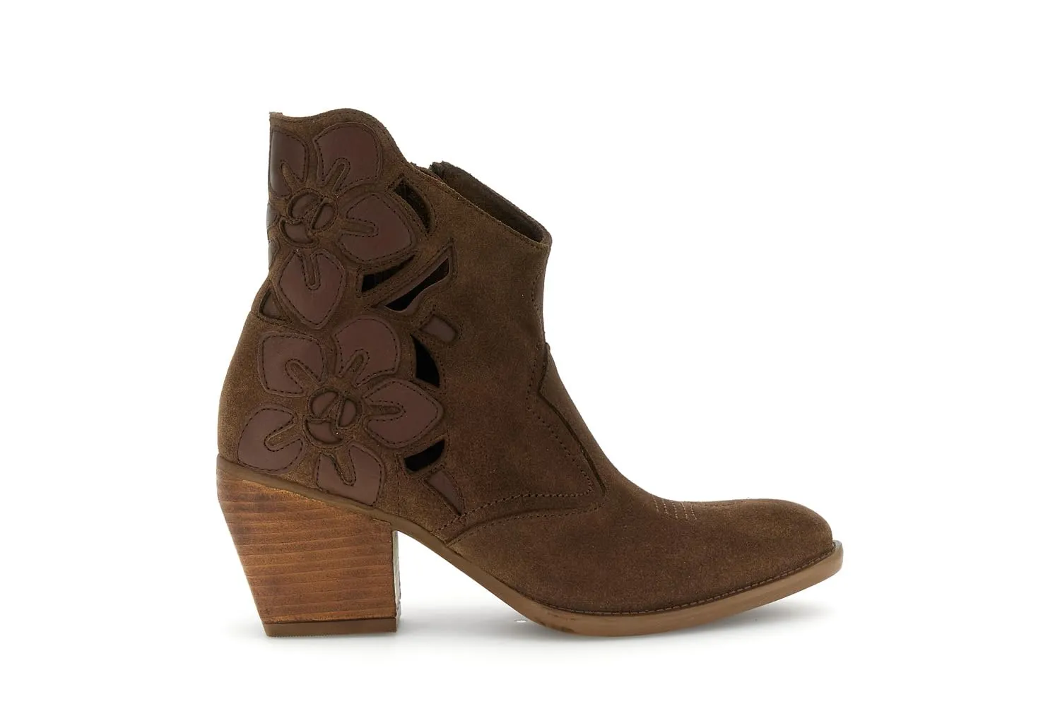 CafèNoir Tronchetti Scamosciati Fiori Beige 36 EU