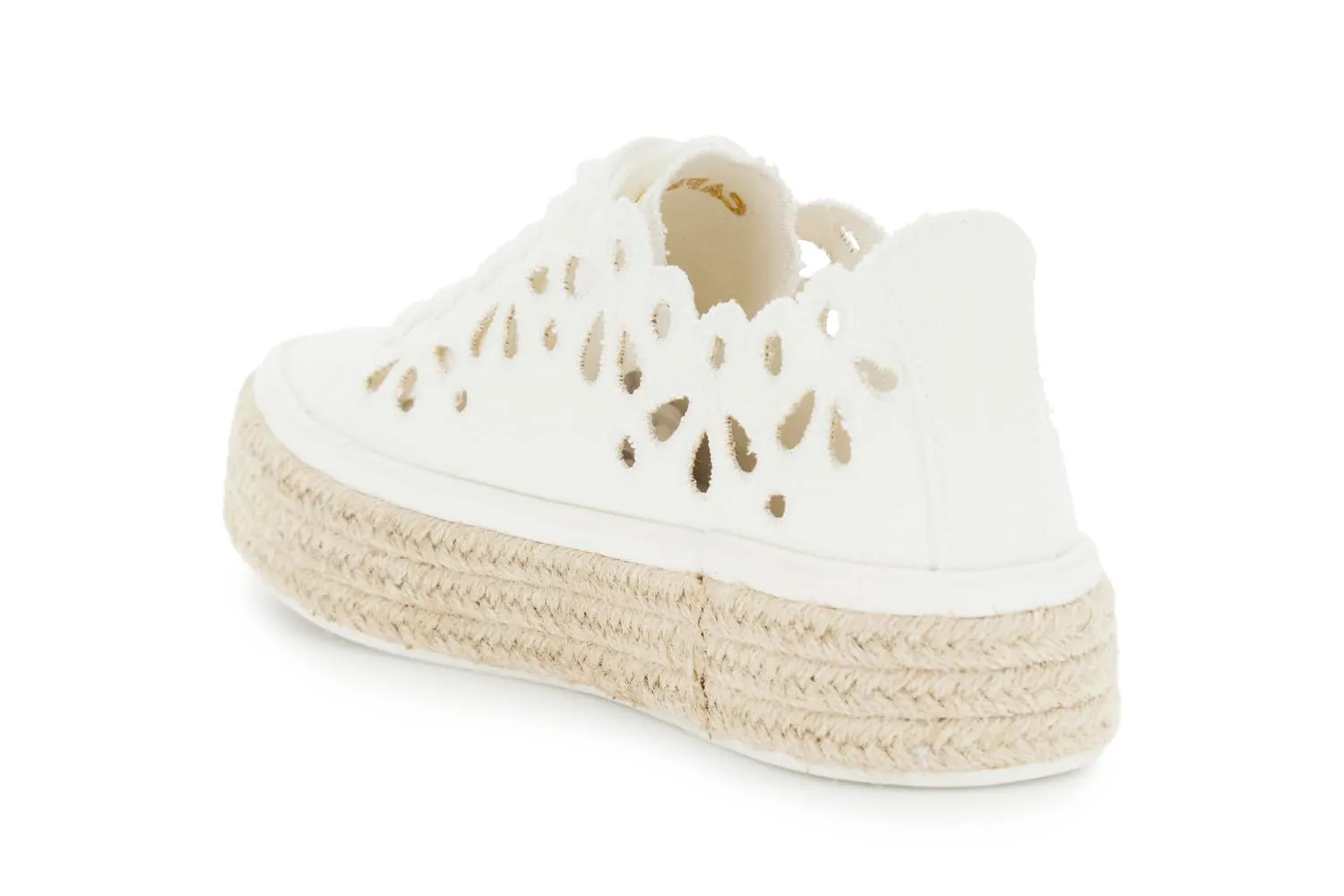 CafèNoir Sneakers Donna Traforate Bianco Tessuto