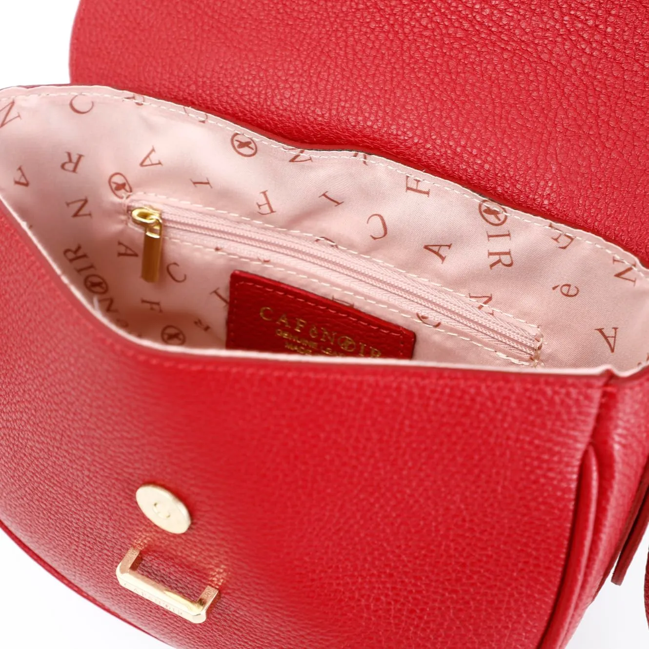 CafèNoir Borsa a Spalla Pelle Pattina Vino Donna