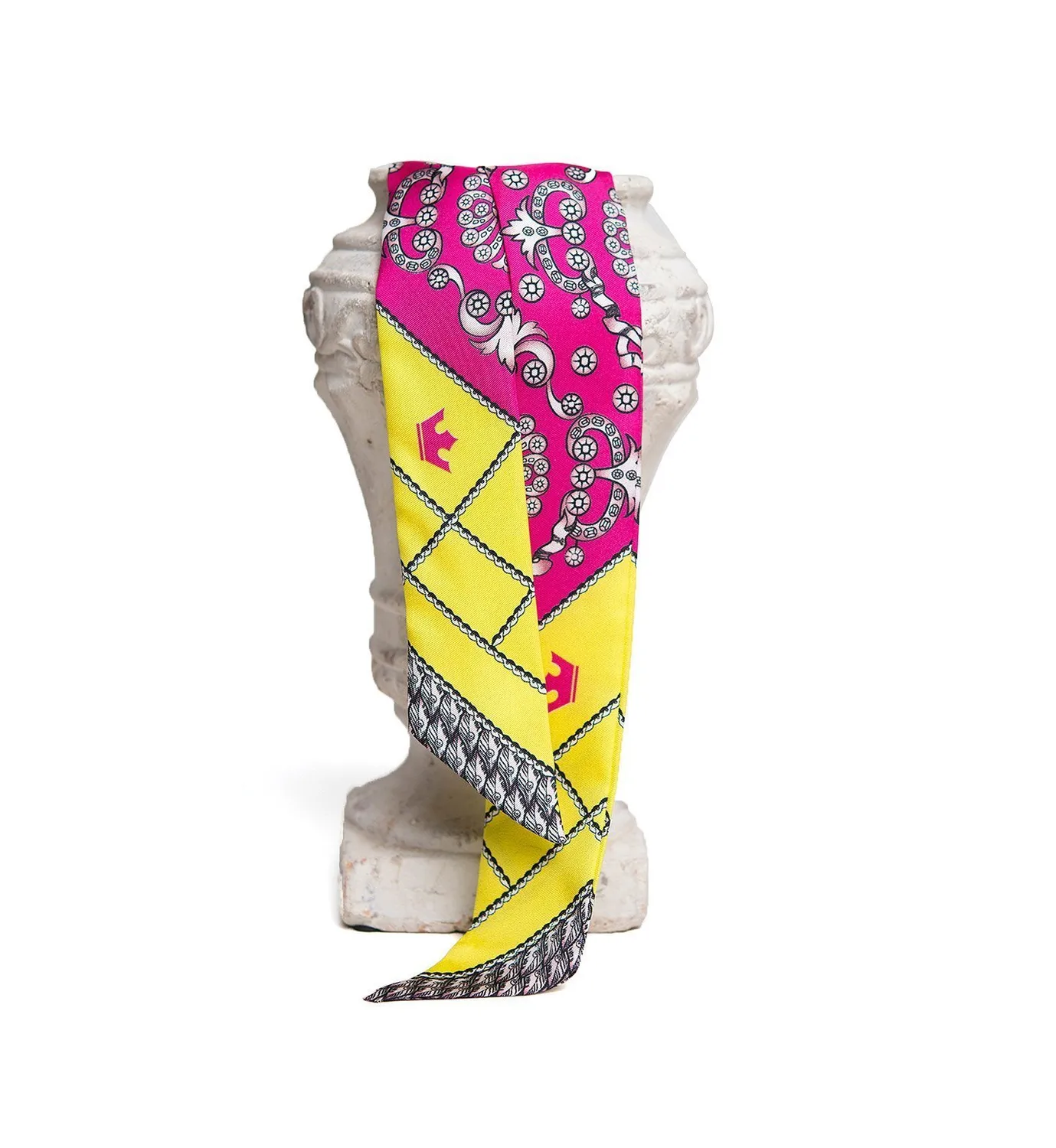 Cardinal Milano foulard seta fuxia twill