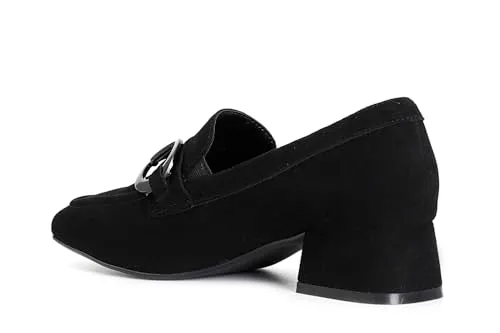 CafèNoir Mocassino Donna Camoscio Nero Morsetto