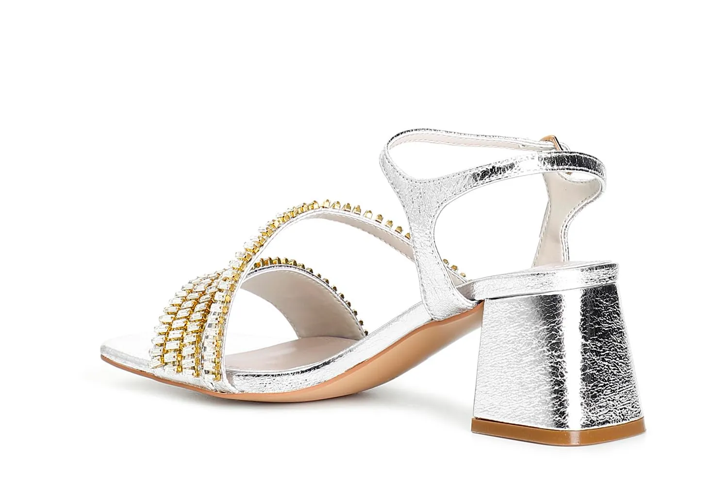 CafèNoir Gilda Sandali Strass Donna 39 EU Argento
