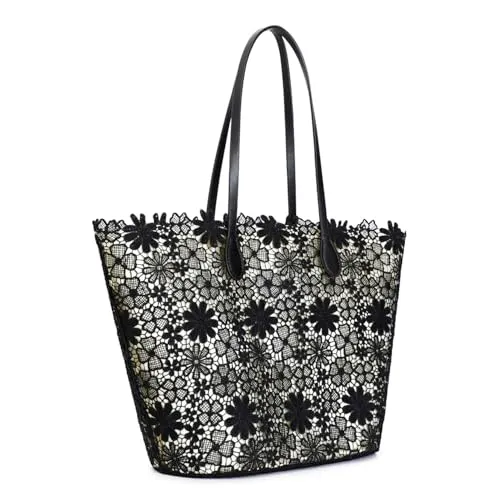 CafèNoir Shopping Pizzo Borsa con Charm Metallo