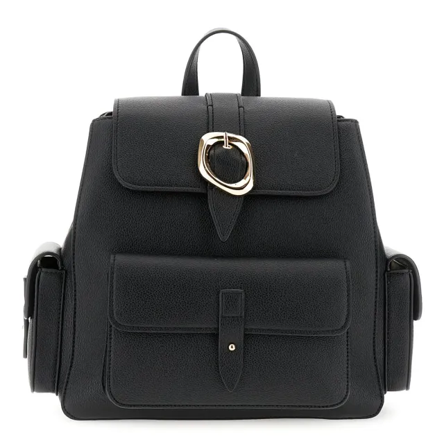 CafèNoir zaino donna grana pattina fibbia nero