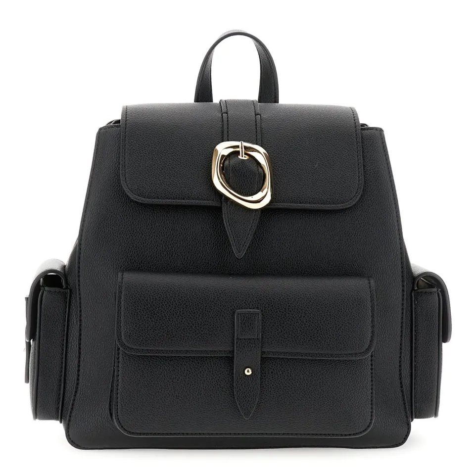 CafèNoir zaino donna grana pattina fibbia nero