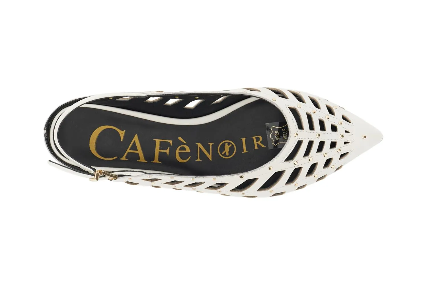 CafèNoir Slingback Donna Nappa Bianca 36