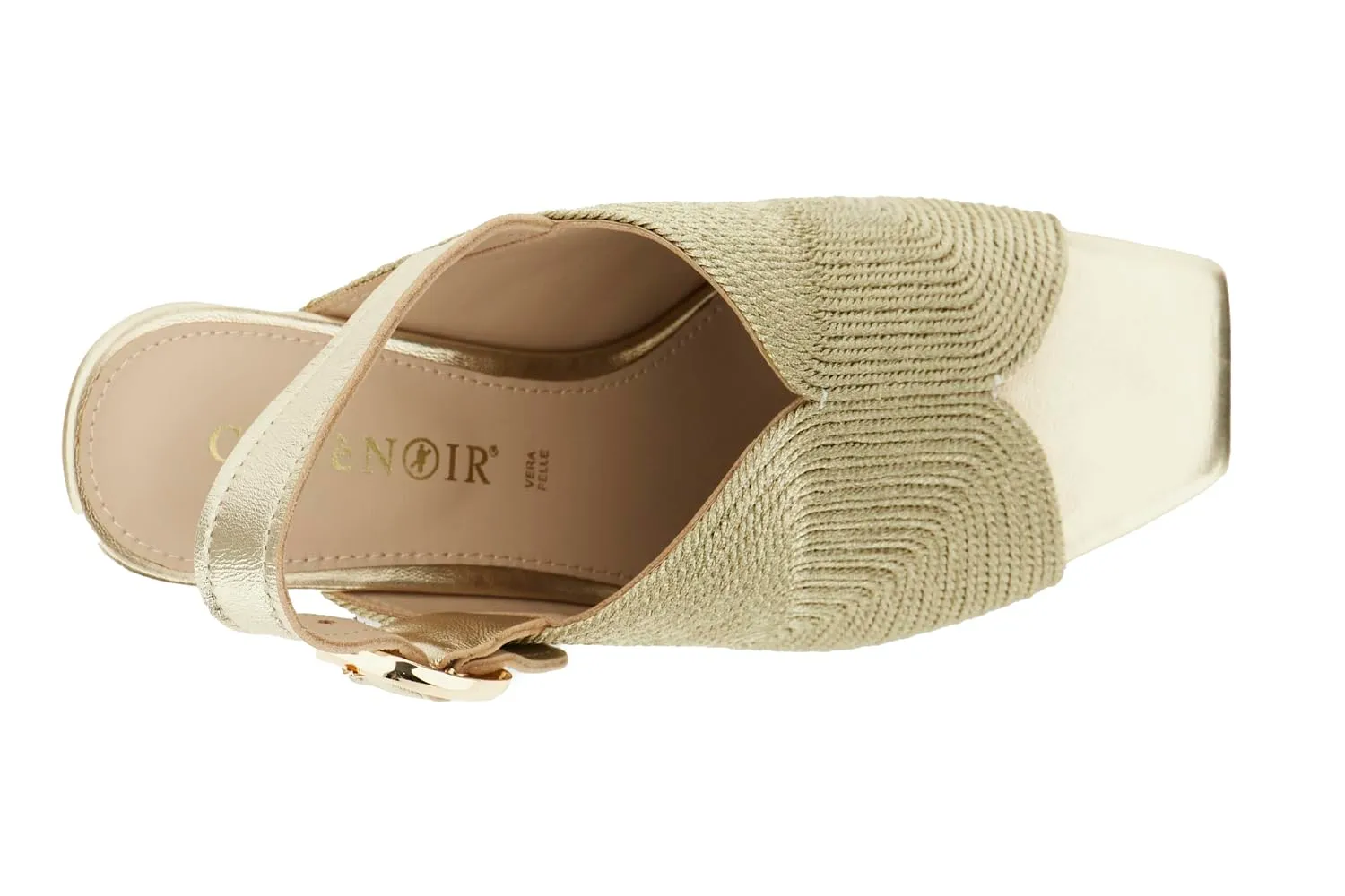 CafèNoir Sandali sabot ricamo cordoncino oro 39